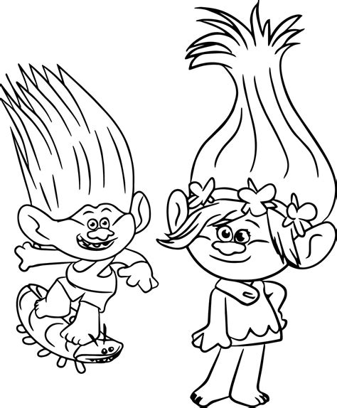 Lista 96 Imagen Dibujos Para Colorear De La Pelicula Trolls Lleno