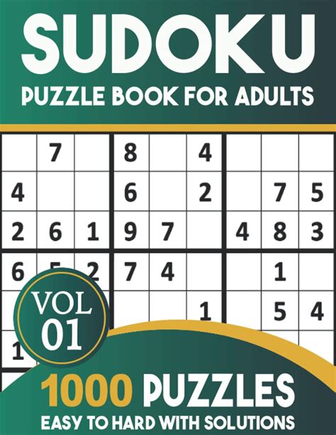 1000 Sudoku Puzzles For Adults Soduko For Adults Sodoku Books For