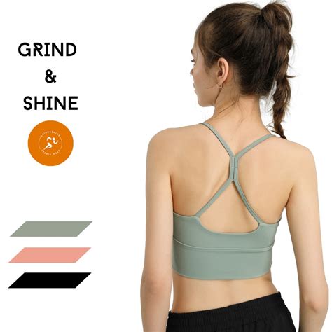 Sg Ready Stock Premium Padded High Support Yoga Sports Bra Exercise