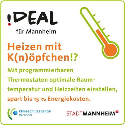 Jeder Schritt zählt Beim Heizen Energie sparen Ilvesheim