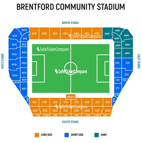 Brentford Community Stadium Map