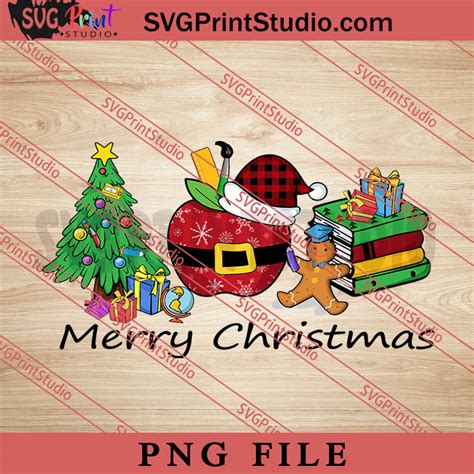 Merry Christmas Teacher PNG, Merry Christmas PNG, Teacher PNG