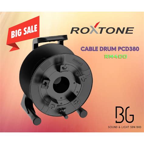PCD380 Roxtone Professional unbreakable cable drum with winder - Ø 380 ...