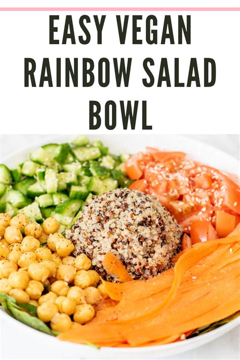 Vegan Rainbow Salad Bowl Resep