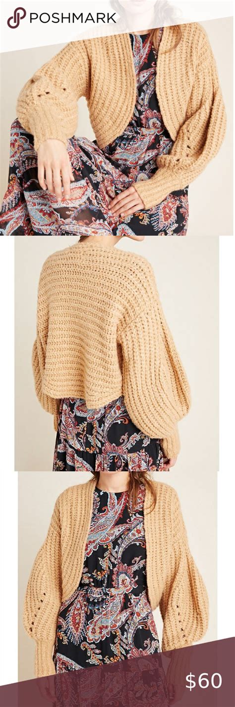 Nwt Anthropologie Rae Cropped Cardigan Cropped Cardigan Cozy Knits