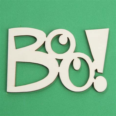 Unfinished Wood Laser Cut Boo Cutout Word And Letter Cutouts