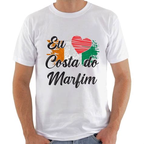 Camisa Eu Amo A Costa Do Marfim Elo Produtos Especiais