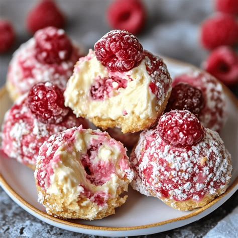 Delicious Raspberry Cream Cheese Bites Recipe In Dessert Bites