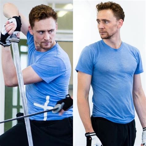 DRAWN COZY — TOM HIDDLESTON PRACTICES HIS FIGHTING SKILLS FOR...