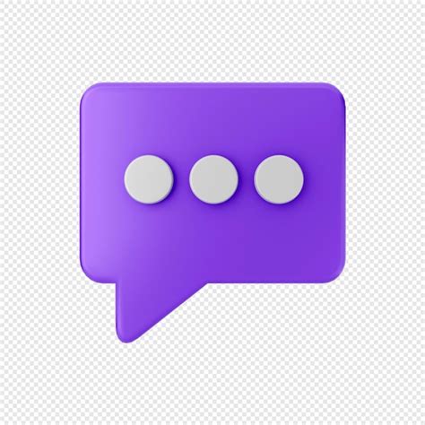 Icono De Chat 3d Archivo PSD Premium