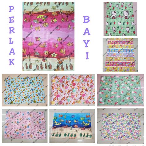 Jual Perlak Bayi Jumbo 70x100cm Alas Ompol Baby Motif Emboss Spon