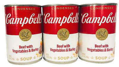 Campbell S Beef With Vegetables Barley Condensed Soup Oz Cans