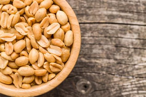 Salted roasted peanuts. stock image. Image of macro - 123169765