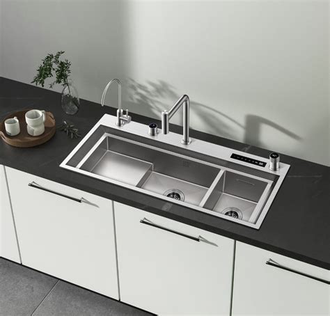 Nix 45 In Complete Kitchen Sink With Hydro Purification Digital Display Kitchen Sink