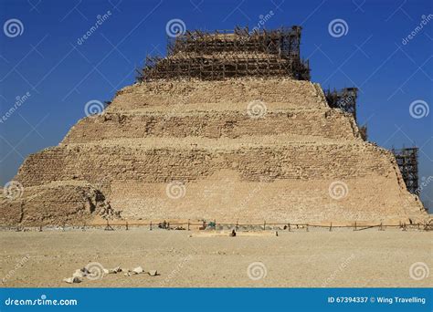 The Step Pyramid Of Djoser In Egypt Stock Image Image Of Egyptology