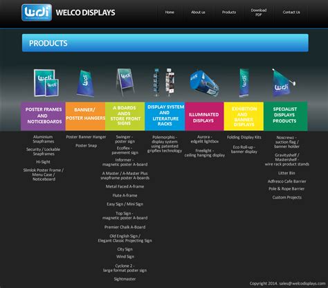 Products-Welco Displays