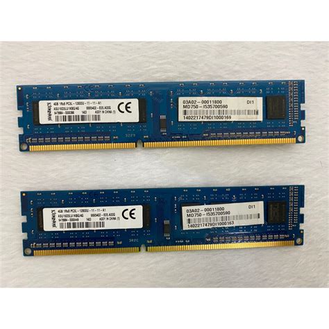 現貨 金士頓kingston Ddr3 1600單面4g 蝦皮購物