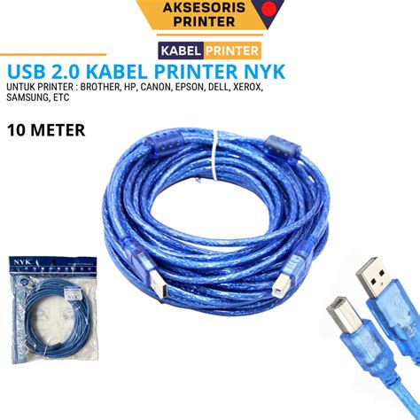 Jual Kabel Printer Usb Nyk Panjang M M M M Murah Shopee