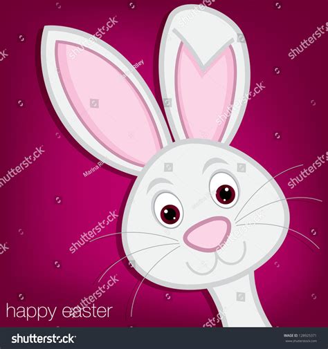 Hiding Easter Bunny Card Vector Format Stock Vector Royalty Free