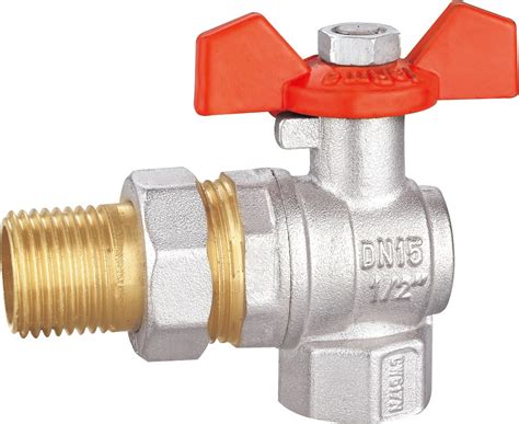 Brass Angle Valve Av Mf Nickel Plating China Brass Gas Ball Valve