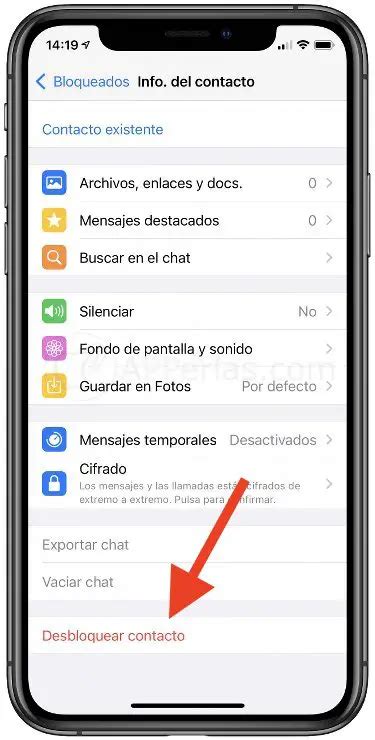 Cómo desbloquear un contacto en WhatsApp Haras Dadinco