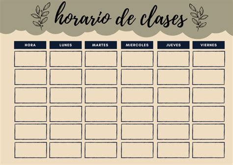 Pin On Horarios De Clase Aesthetic