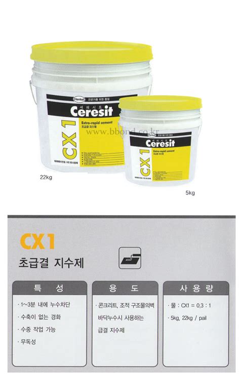 HENKEL 헨켈 - HENKEL 헨켈 Ceresit CX1 초급결 지수제