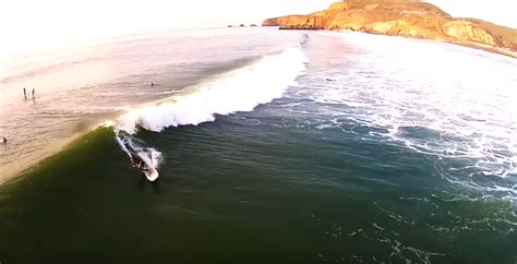 Sup Surfing Rockaway Beach (Drone Shots) - SUP World Mag