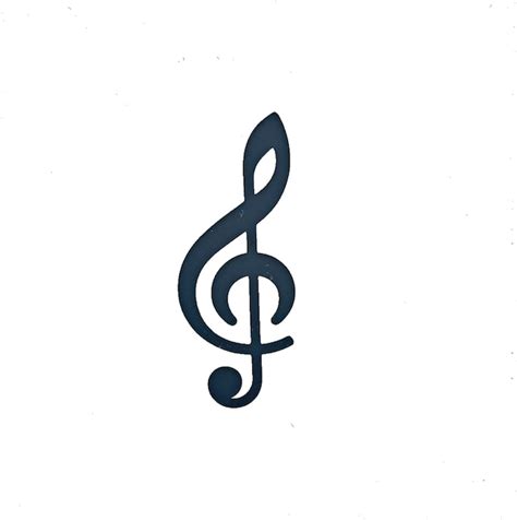 Music Symbol Treble Clef Icon Image Premium Ai Generated Vector