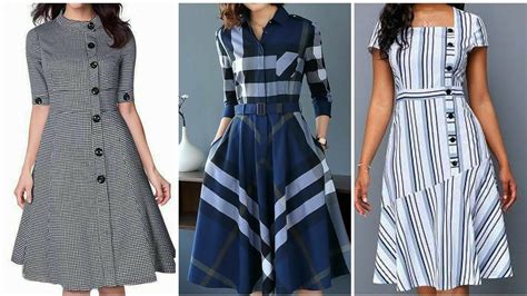 Casual Cotton Check Print Frock Design Comfortable Shift Short Dresses For Girls And Women Youtube