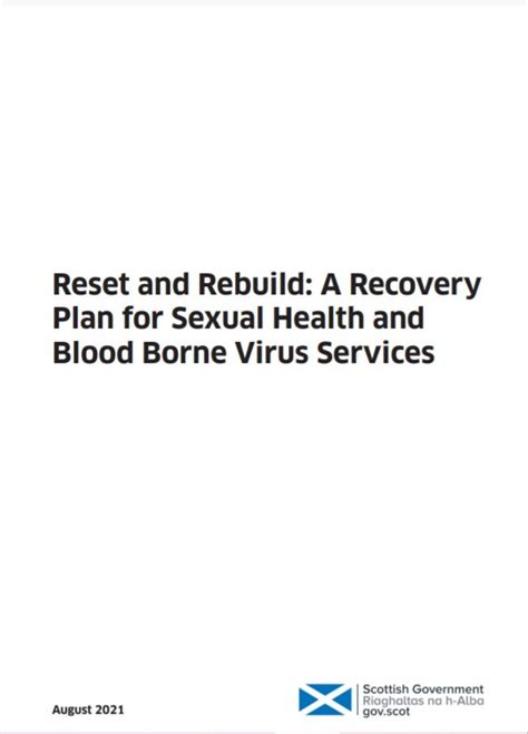 Reset And Rebuild A Recovery Plan For Sexual Health And Blood Borne