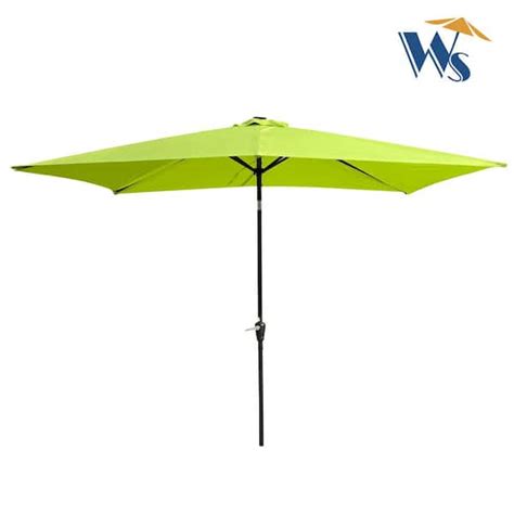 Cenadinz X Ft Aluminum Market Push Button Patio Umbrella In