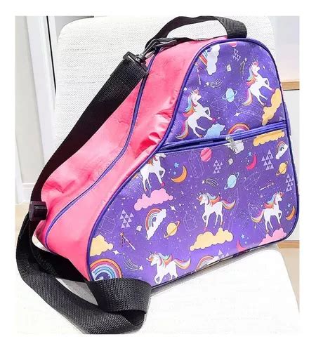 Mochila Bolsa Unicórnio Lilás Rosa Pink Para Patins Quad MercadoLibre