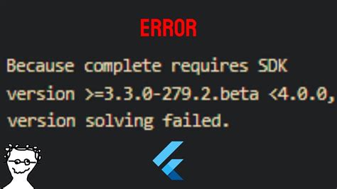 Como Solucionar Error Upgrade Sdk Flutter Error Flutter Youtube