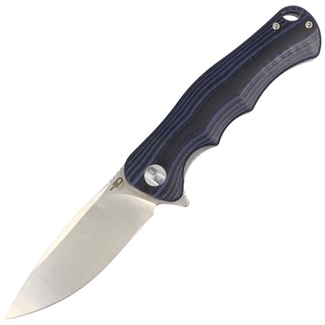 Bestech Knife Bobcat Black Blue G10 Stonewashed Satin D2 BG22D 1