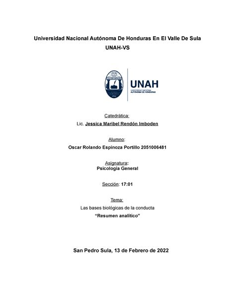 Analisis Hola Universidad Nacional Autónoma De Honduras En El Valle De Sula Unah Vs