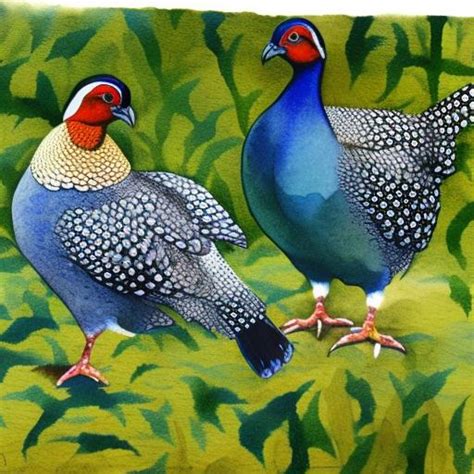 breeding guinea fowl colors