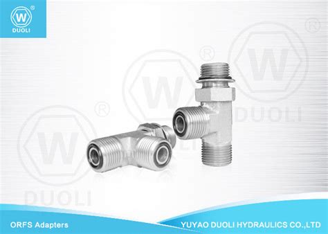 Hydraulic Orfs Male To Sae Male O Ring Boss Hydraulic Fittings Run Tee