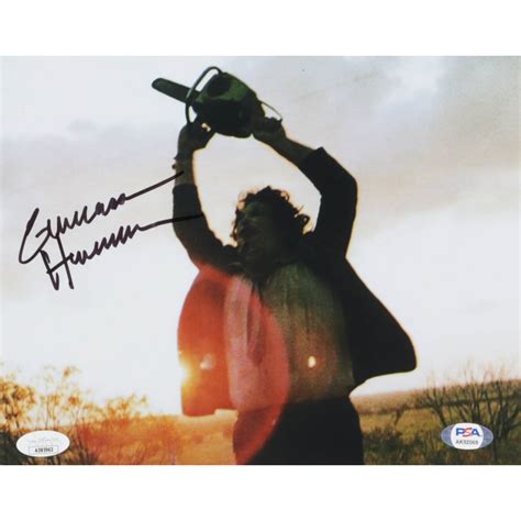 Gunnar Hansen Signed The Texas Chainsaw Massacre 8x10 Photo Psa