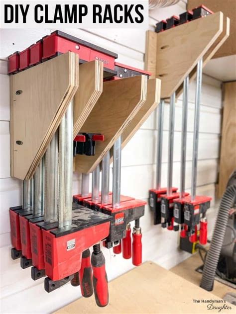 Diy Clamp Rack Ideas For Your Workshop The Handyman S Daughter