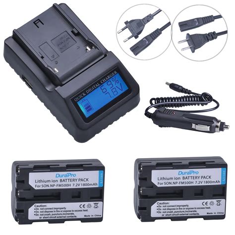 Pc V Np Fm H Np Fm H Rechargeable Camera Battery Lcd Quick