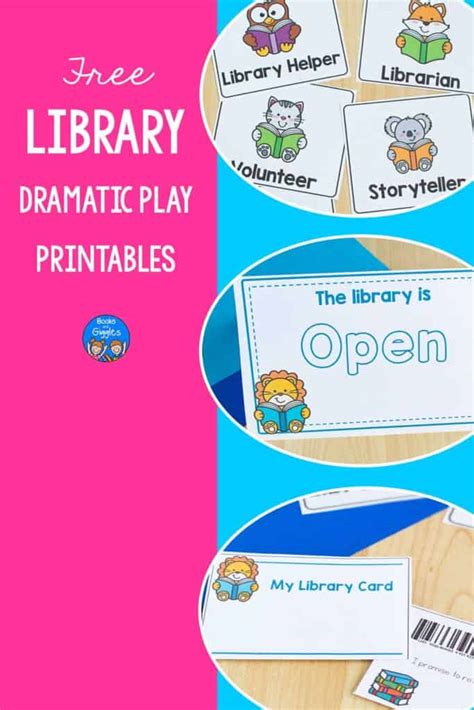 Lets Play Library Pretend Play Library Printables And Ideas