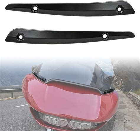 Amazon VEISUTOR Motorcycle Windshield Side Trim For Harley Road