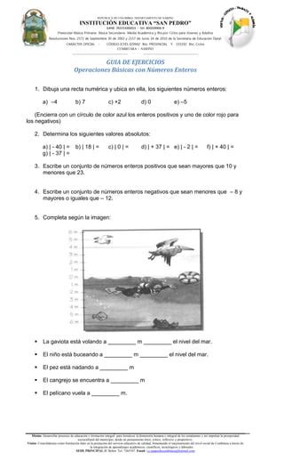 Ejercicios Con N Meros Enteros Pdf