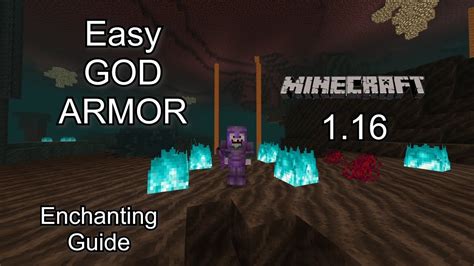 Minecraft Easy Netherite God Armor Enchanting Guide Youtube