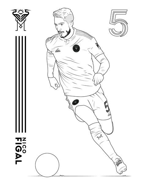 Inter Miami CF Coloring Pages - Coloring Nation