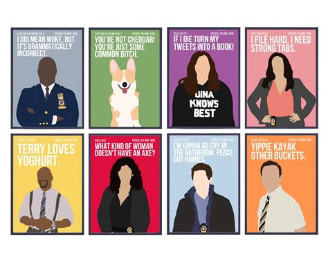 Brooklyn 99 Quote Posters Brooklyn Nine Nine Captain Etsy Australia