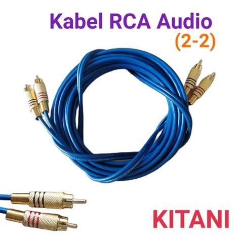 Jual Kabel Rca 2 Ke 2 KITANI Audio Video Cable Male To Male 2R2 2 RCA