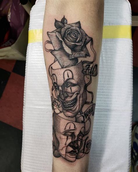 Unique Smile Now Cry Later Tattoo Designs