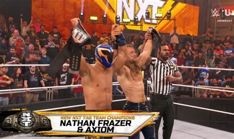 Nathan Frazer And Axiom Win NXT Tag Team Championship On 4 9 WWE NXT